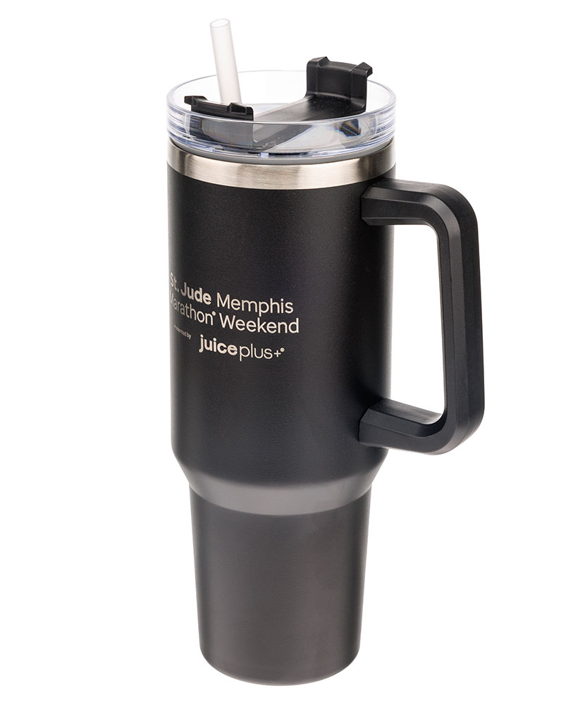 SJMM 40oz Double Wall Travel Mug with Handle - Black